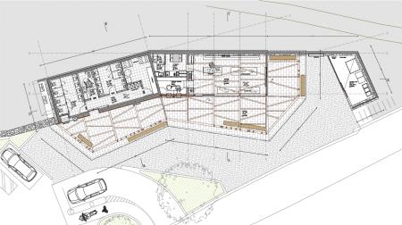 Vstopni objekt v Tolminska korita_tloris objekta (Vir Kreadom)